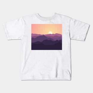 Purple mountains Kids T-Shirt